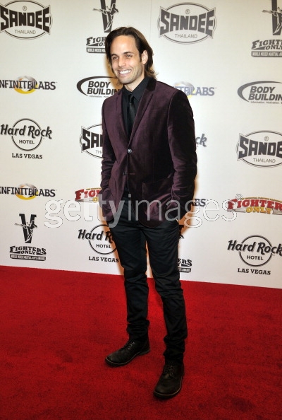 LAS VEGAS, NV - JANUARY 11: Singer/actor Justin Mortelliti from Rock of Ages arrives at the Fighters Only World Mixed Martial Arts Awards at the Hard Rock Hotel & Casino on January 11, 2013 in Las Vegas, Nevada.