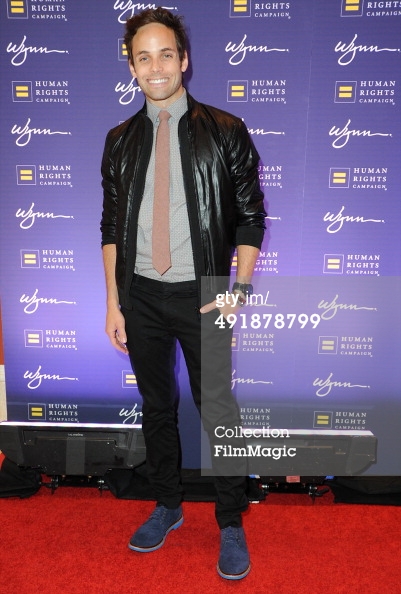 Justin Mortelliti arrives at the 9th Annual Human Rights Campaign Gala at The Wynn in Las Vegas