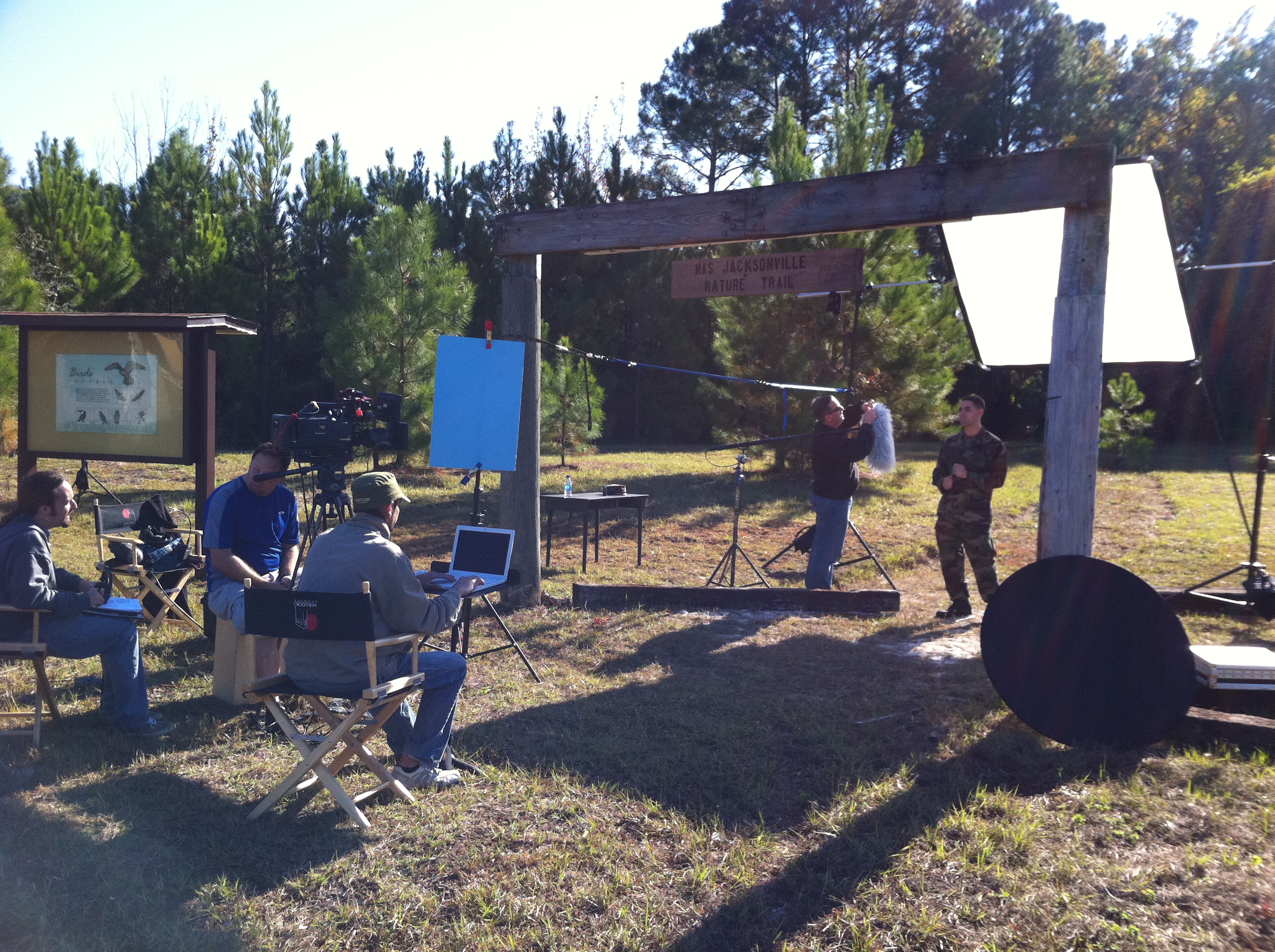 On the Set: Training videos for US Navy. Jax Naval Base