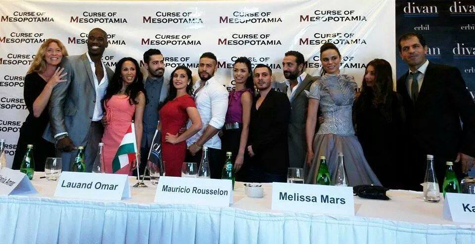 Press conference in Iraq for movie 'Curse of Mesopotamia'