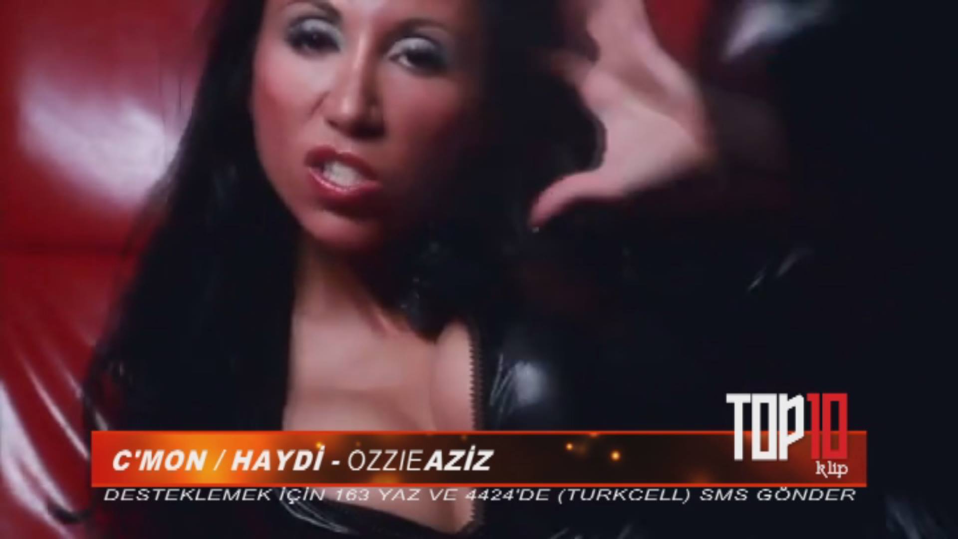 Ozzie Aziz on Turkish TV. Top Ten hit.
