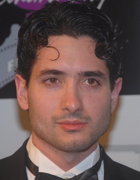 Actor Guile Branco poses on the red carpet during the second and final night of the Cinema City International Film Festival, March 10th, 2008