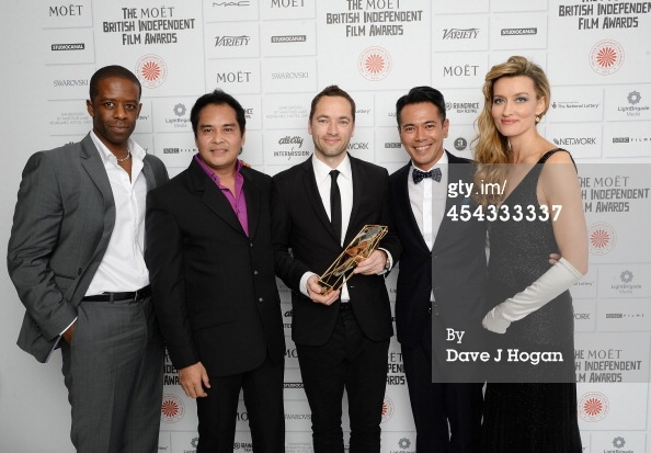 Britsh Independent Film Awards Juries Natascha McElhone (R) and Adrian Lester (L)