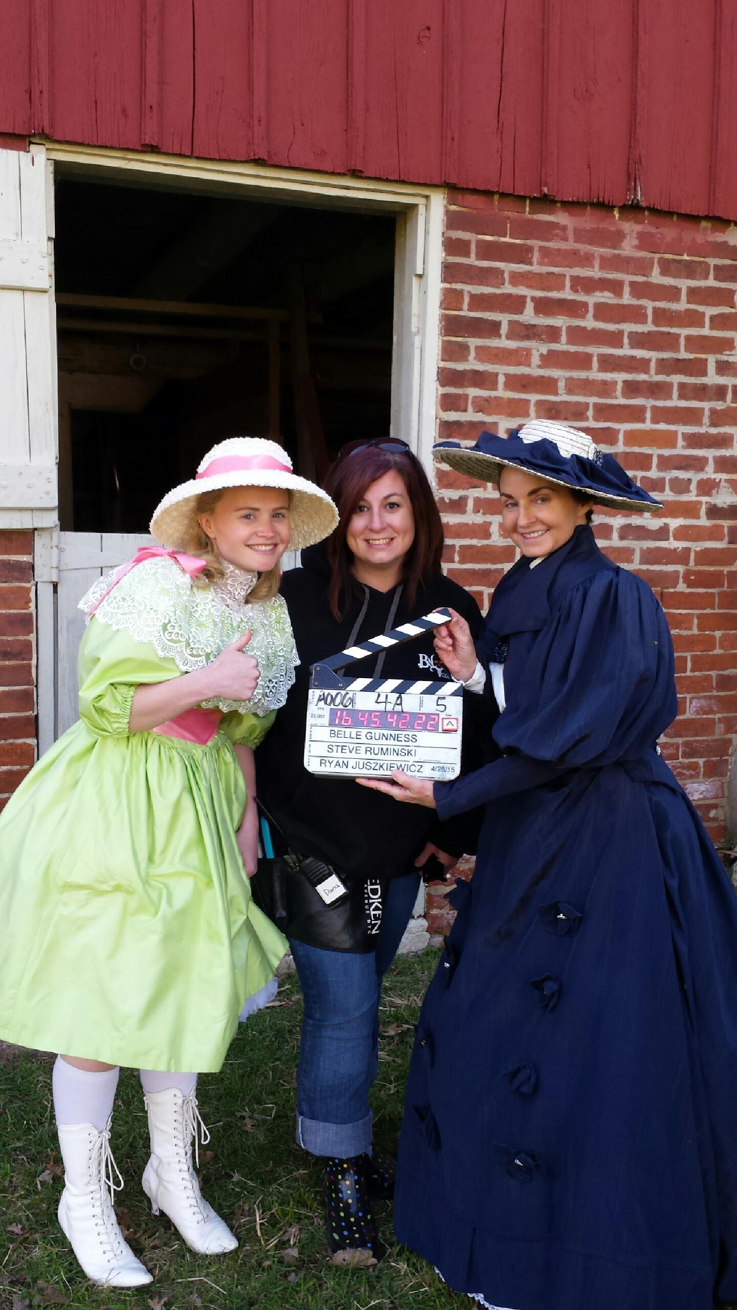 Amanda Raudabaugh as Jennie, Erin Davis, HMU, Ann Hagemann as Belle