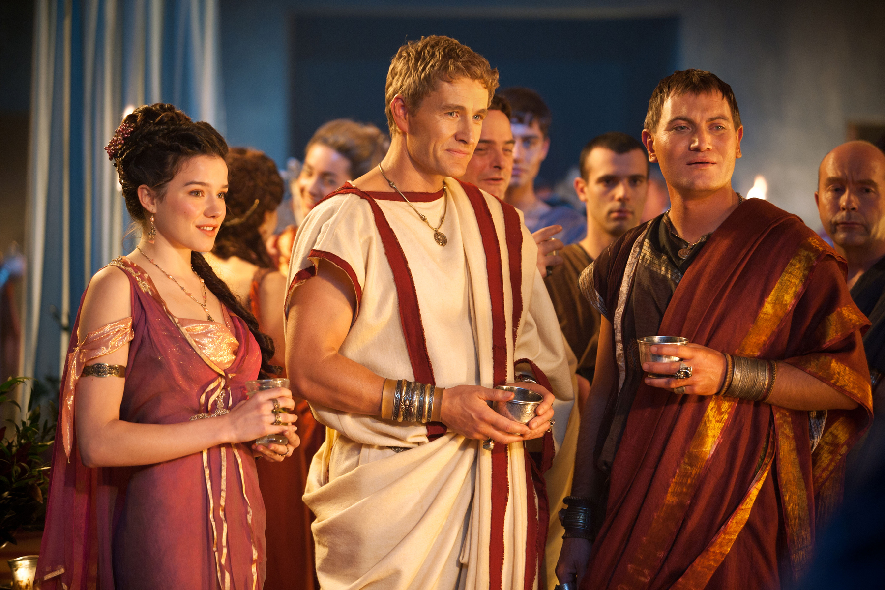 Still of Brett Tucker, Jason Hood and Hanna Mangan Lawrence in Spartacus: Blood and Sand (2010)