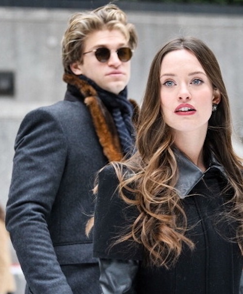 Keegan Allen and Merritt Patterson at ABC Family Winter Wonderland event NYC