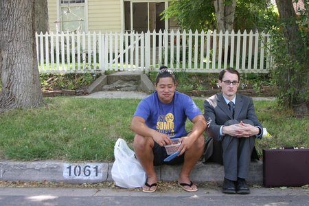 Jayson Watabe and Dave Boyle in Big Dreams Little Tokyo (2006)