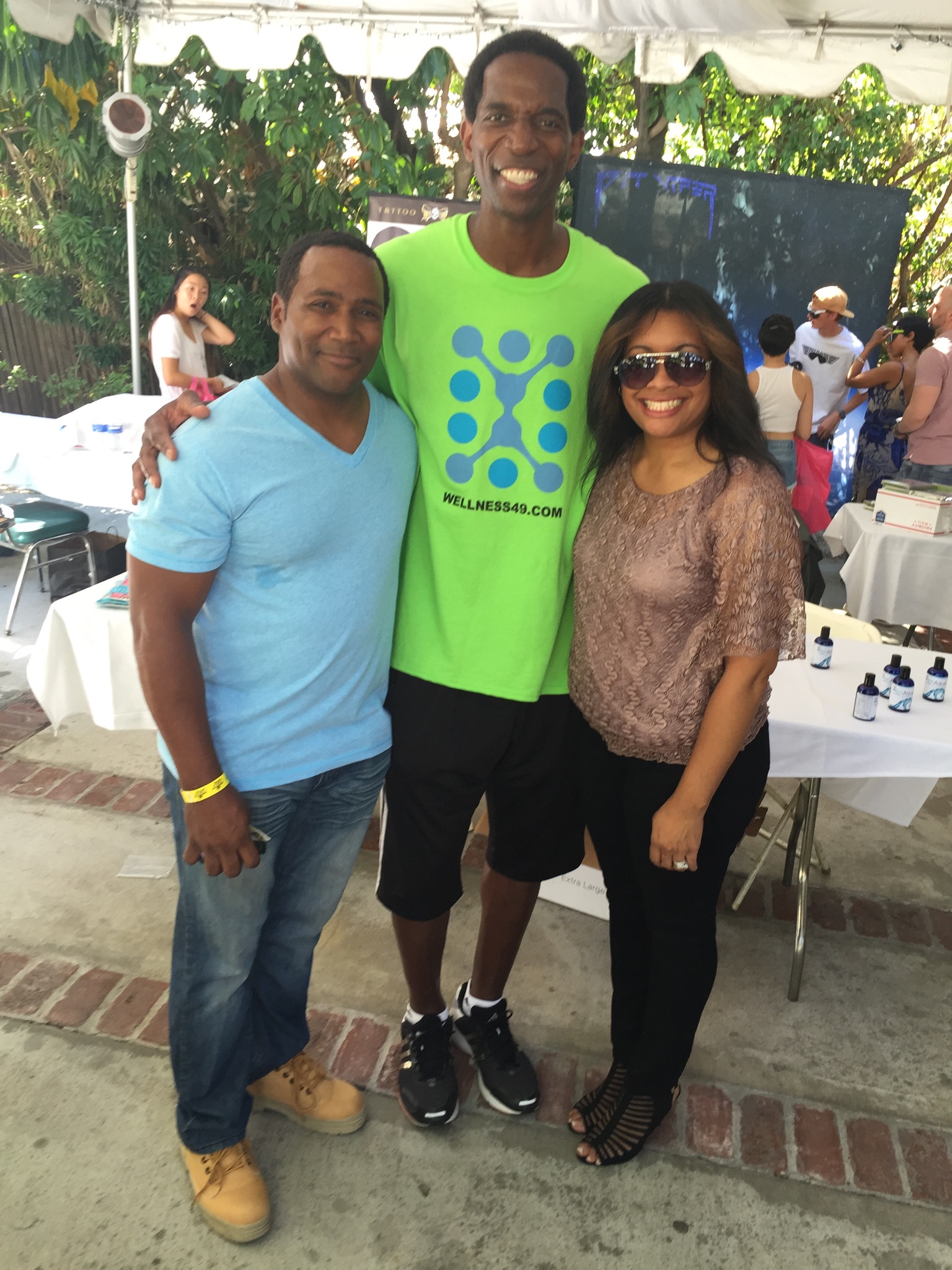 2015 Teen Choice awards gifting suite with A. C. Green