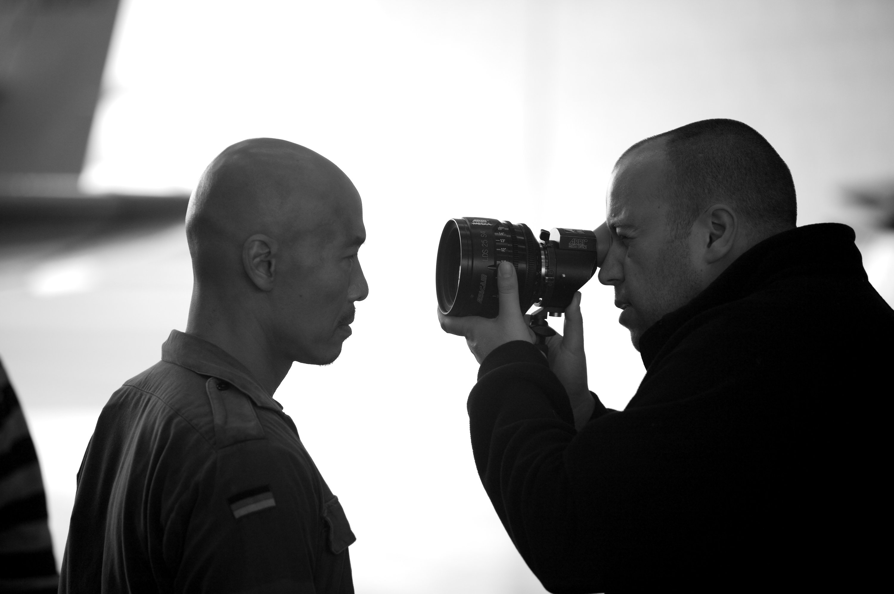 Roger Yuan and Director of Photography Stephen Murphy