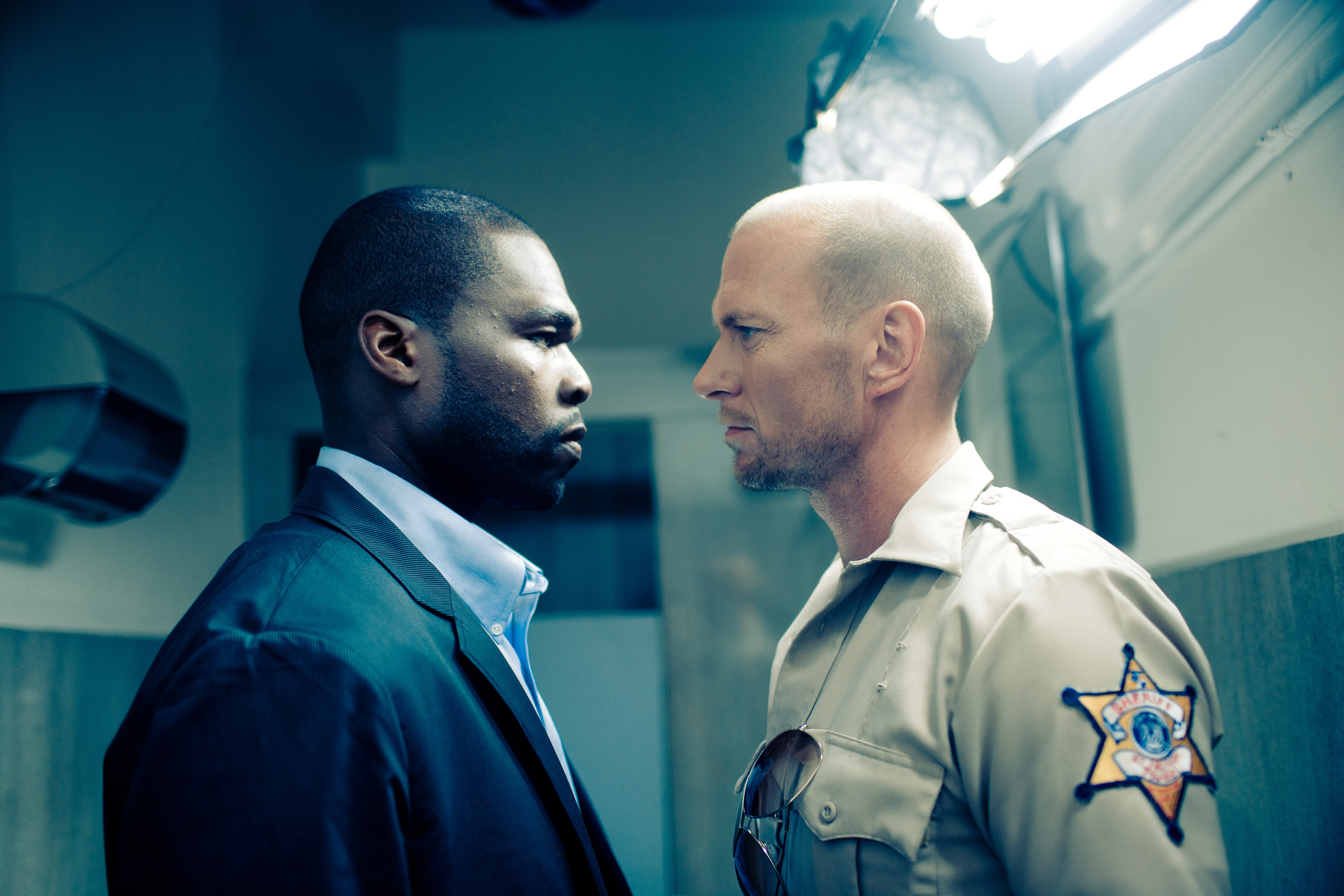Still of Luke Goss and 50 Cent in Blood Out (2011)