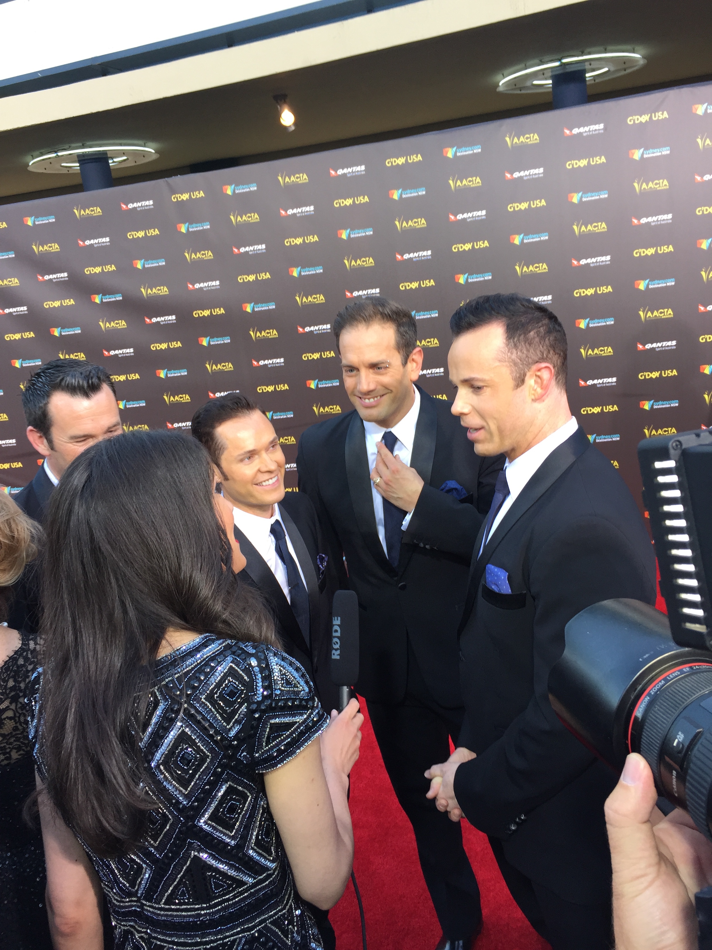 Interviewing Human Nature as the Qantas Red Carpet Reporter for G'Day USA LA Gala 2015