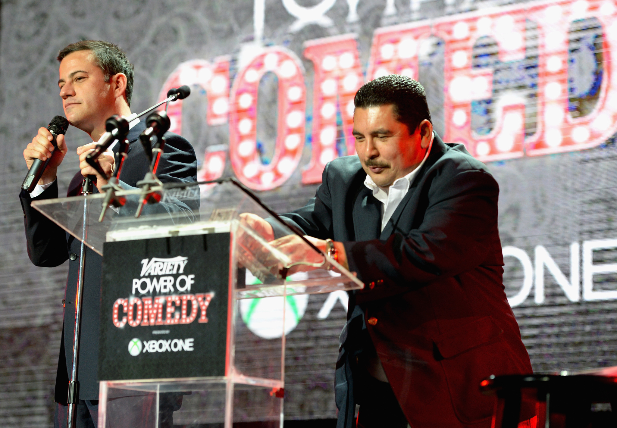 Jimmy Kimmel and Guillermo Rodriguez