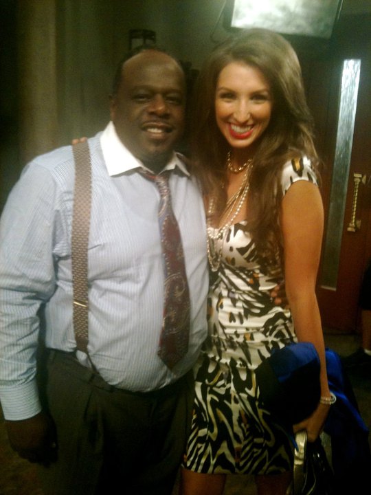 Cedric The Entertainer and Amanda Musso on Pilot set
