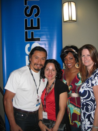 L-R - Gary Perez, Marya Mazor, Tiffany Hines,& Stephanie Bell at the LA Shorts Film Festival