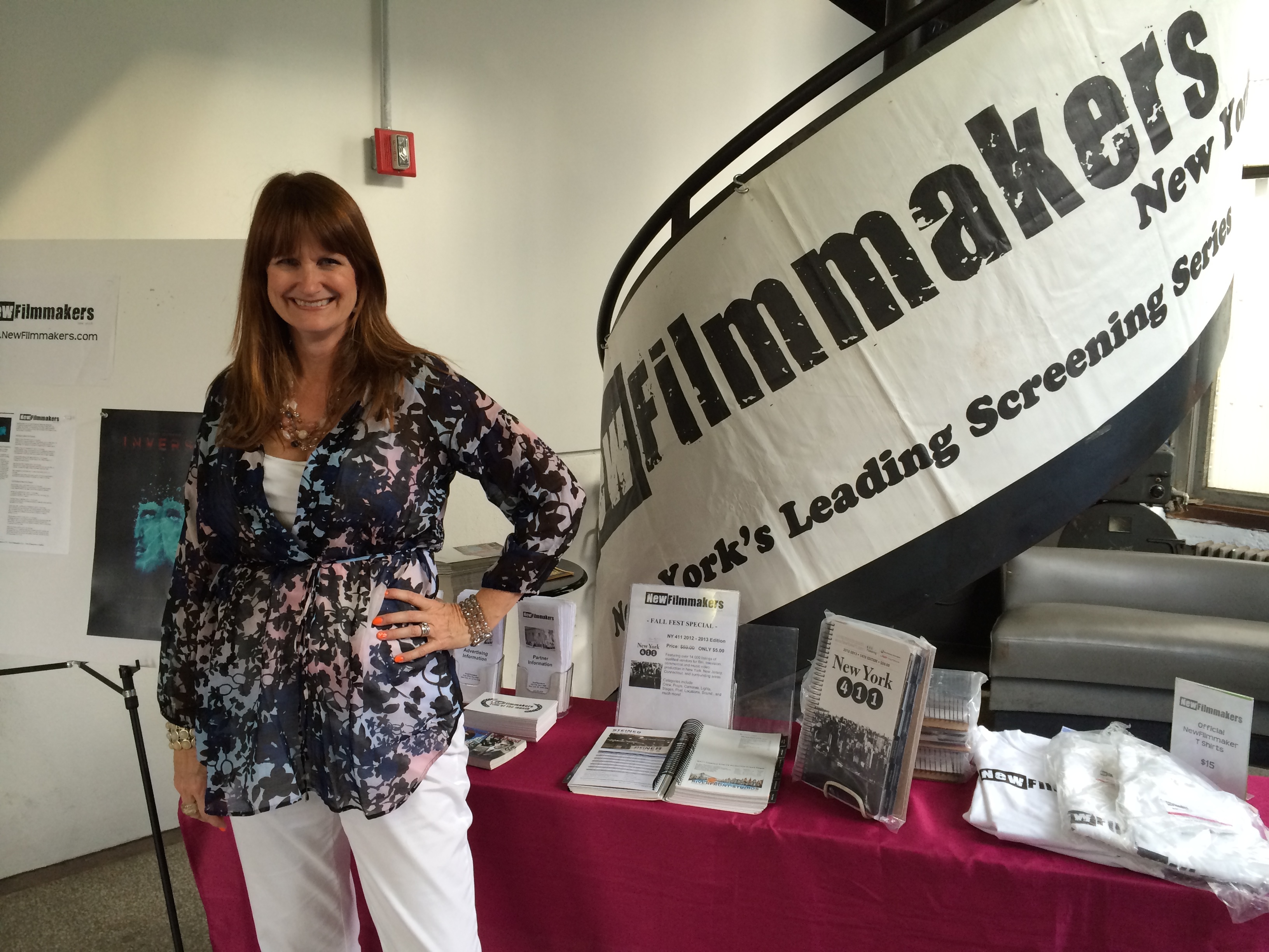 Stephanie at the Premiere of INVERSE at the New Filmmakers Summer Series, 7/16/2014.