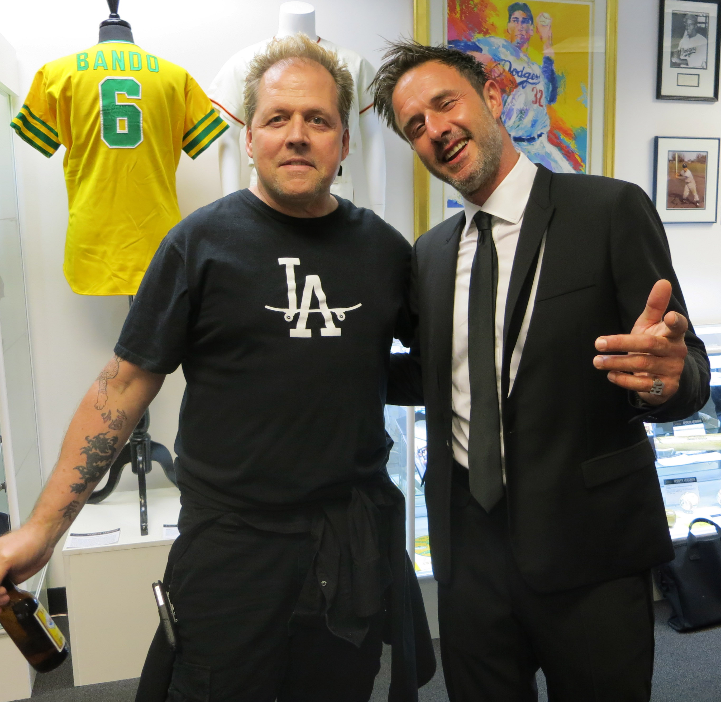 David Arquette (actor)and Mark Rooney (musician/composer)