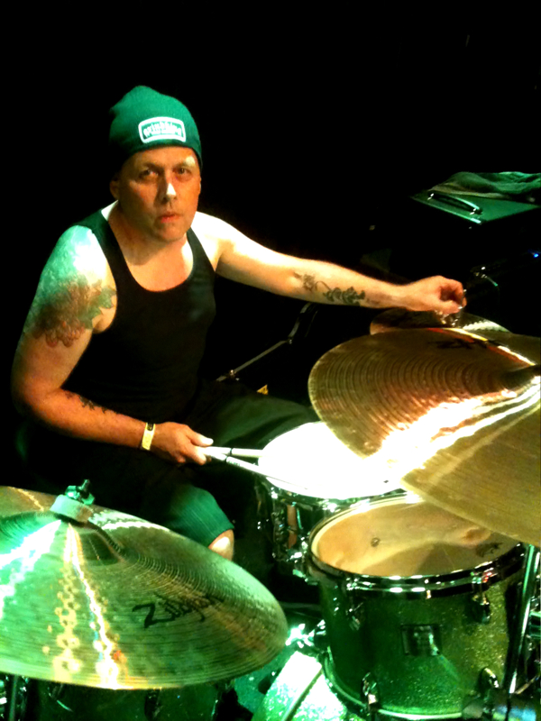 Mark Rooney on drums