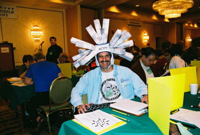 Jim Jenista at the 2005 American Crossword Puzzle Tournament, as he appears in 