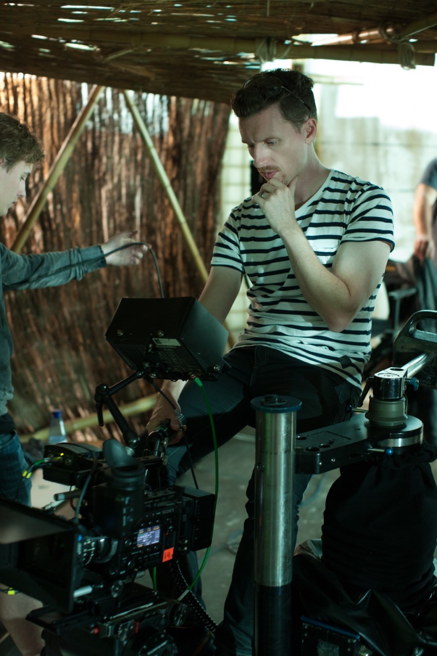 Director, Drew Heriot, on set of 'The Power of the Heart'