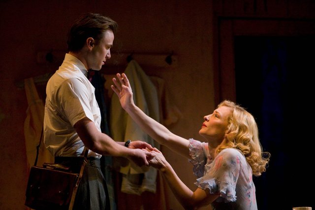 Morgan David Jones and Cate Blanchett in 'A Streetcar Named Desire'