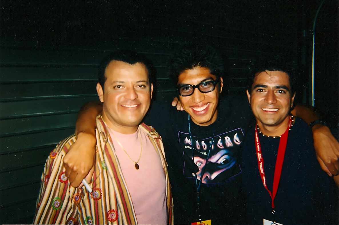 Gabriel Rivera with Paul Rodriguez and Alex Raymundo backstage at the Original Latin Kings of Comedy.