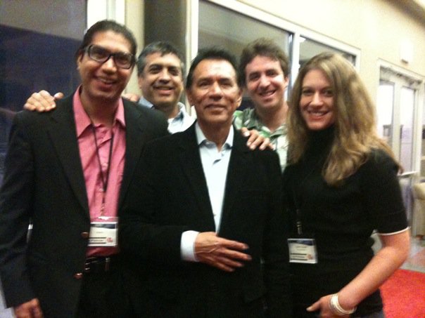 Hanging out with Wes Studi at White Sands International Film Festival.