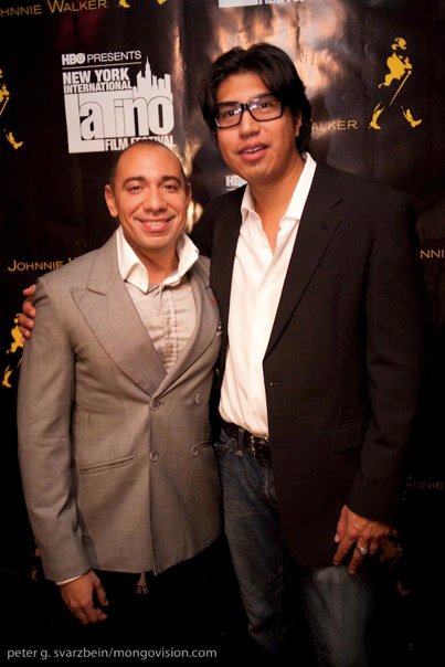Gabriel Rivera and NYLIFF Festival Director Calixto Chinchilla.