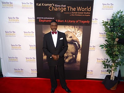 Actor Idrees Degas appearing at Kat Kramer's films that Changed The World. Sunset Gower Studio. Hollywood, CA