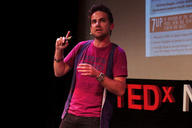 Jason presenting at TEDx Newy, 2011