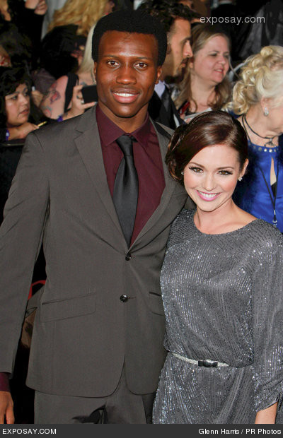 Janelle Froehlich and Amadou Ly. The Twilight Saga: Breaking Dawn - Part 1 Premiere, Nokia Theatre L.A. Live.