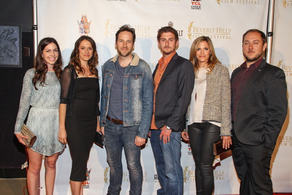 HOLLYWOOD, CA - MAY 08: (L-R) Actress Tommee May, directro Jessica Hester, actor Ryan O'Nan, producer Chris Leggett, writer Liz Iacuzzi, and producer Derek Schweickart attends the 13th Annual Beverly Hills Film Festival Opening Night Gala