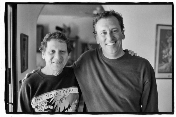 Paul Krassner left , Lance Miccio on right Hippies -History Channel Interview 2005 Palm Springs Ca