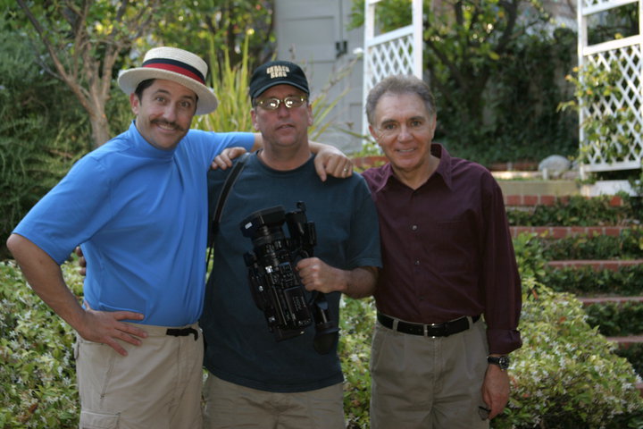 Reno Tondelli , Lance Miccio, Fito de la Parra during making of Living The Blues The Story of Canned Heat 2007