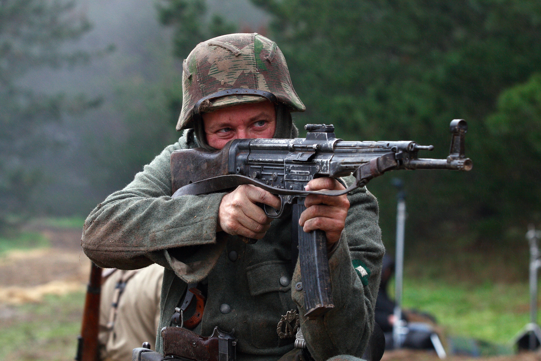 Lance Miccio on set of Brothers War