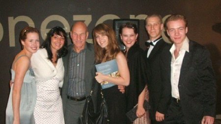 Patrick Stewart, Laurence Fuller, with fellow Bristol Old Vic Theatre School graduates