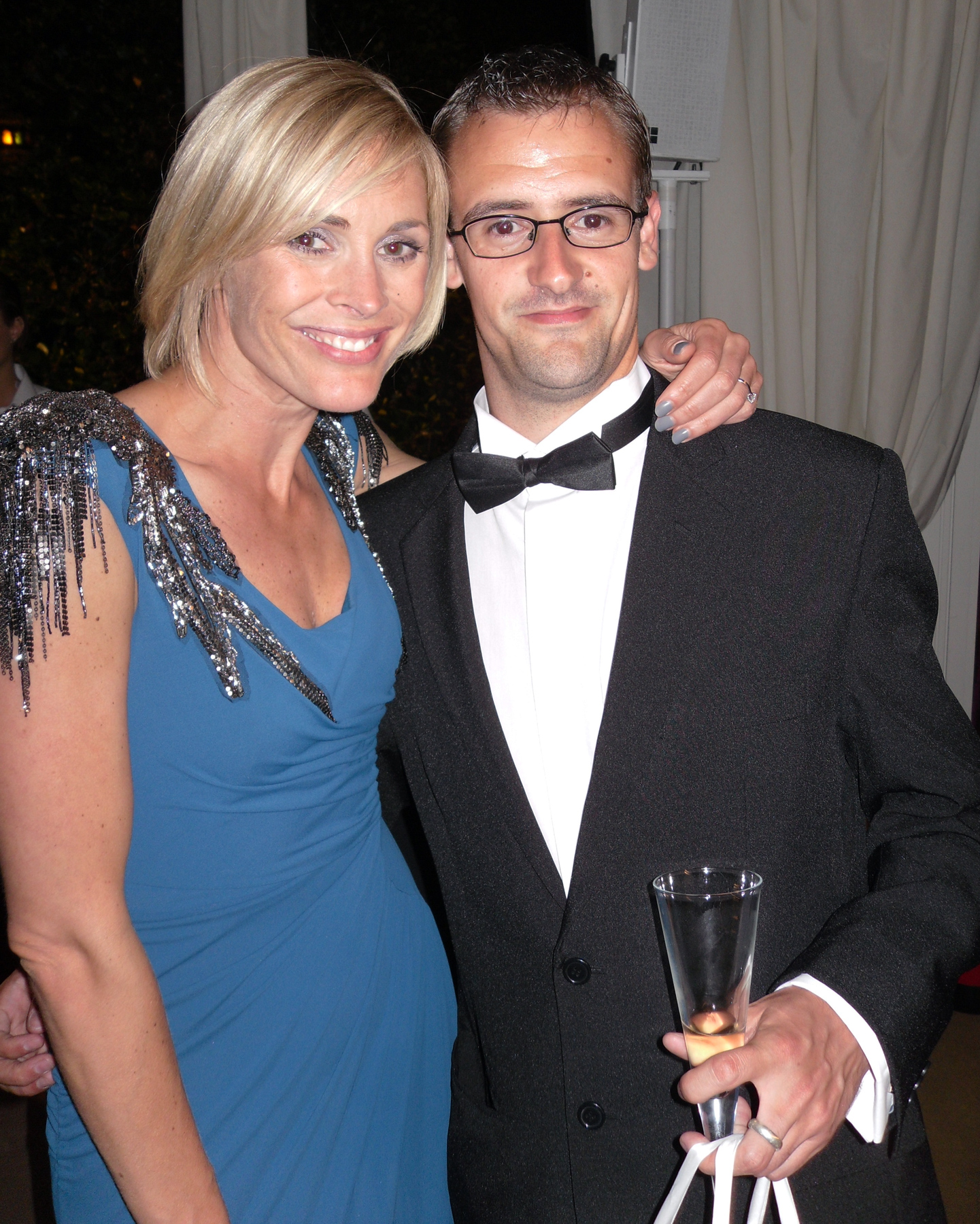 Producer Gene Fallaize with TV Presenter Jenni Falconer at the UK Premiere of Sex and the City 2.