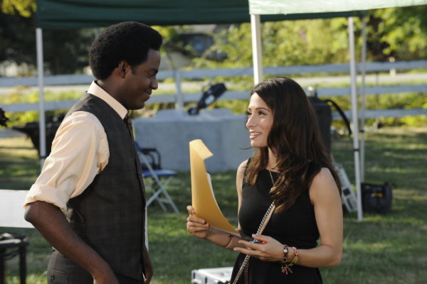 Still of Sarah Shahi and Baron Vaughn in Fairly Legal (2011)