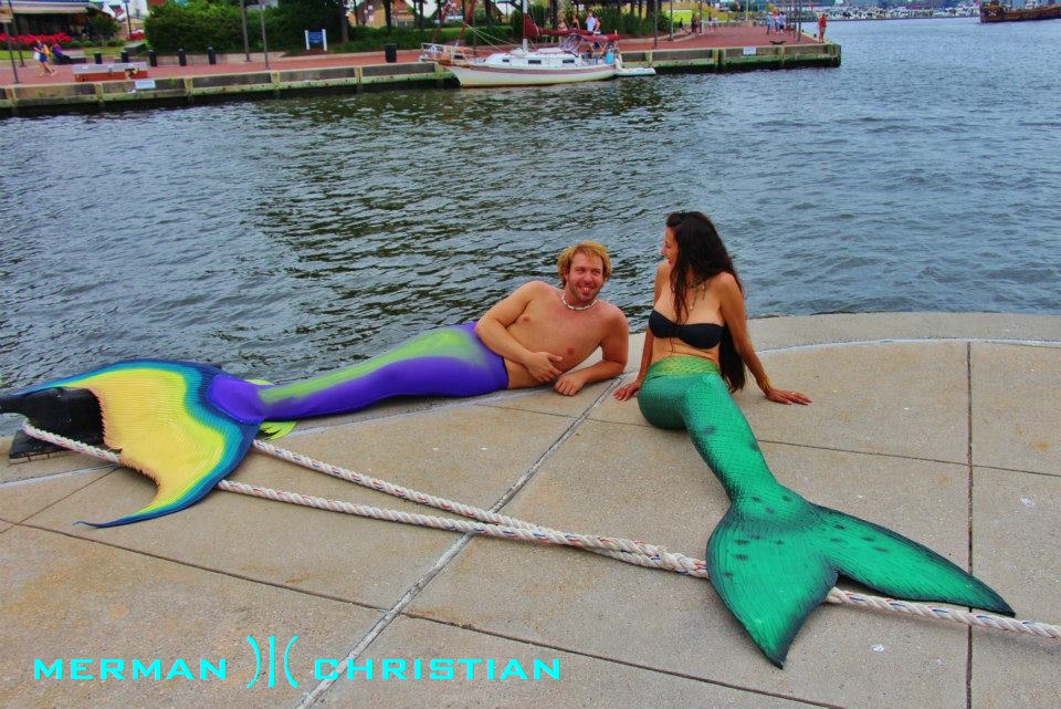 Merman Christian and Mermaid Marla