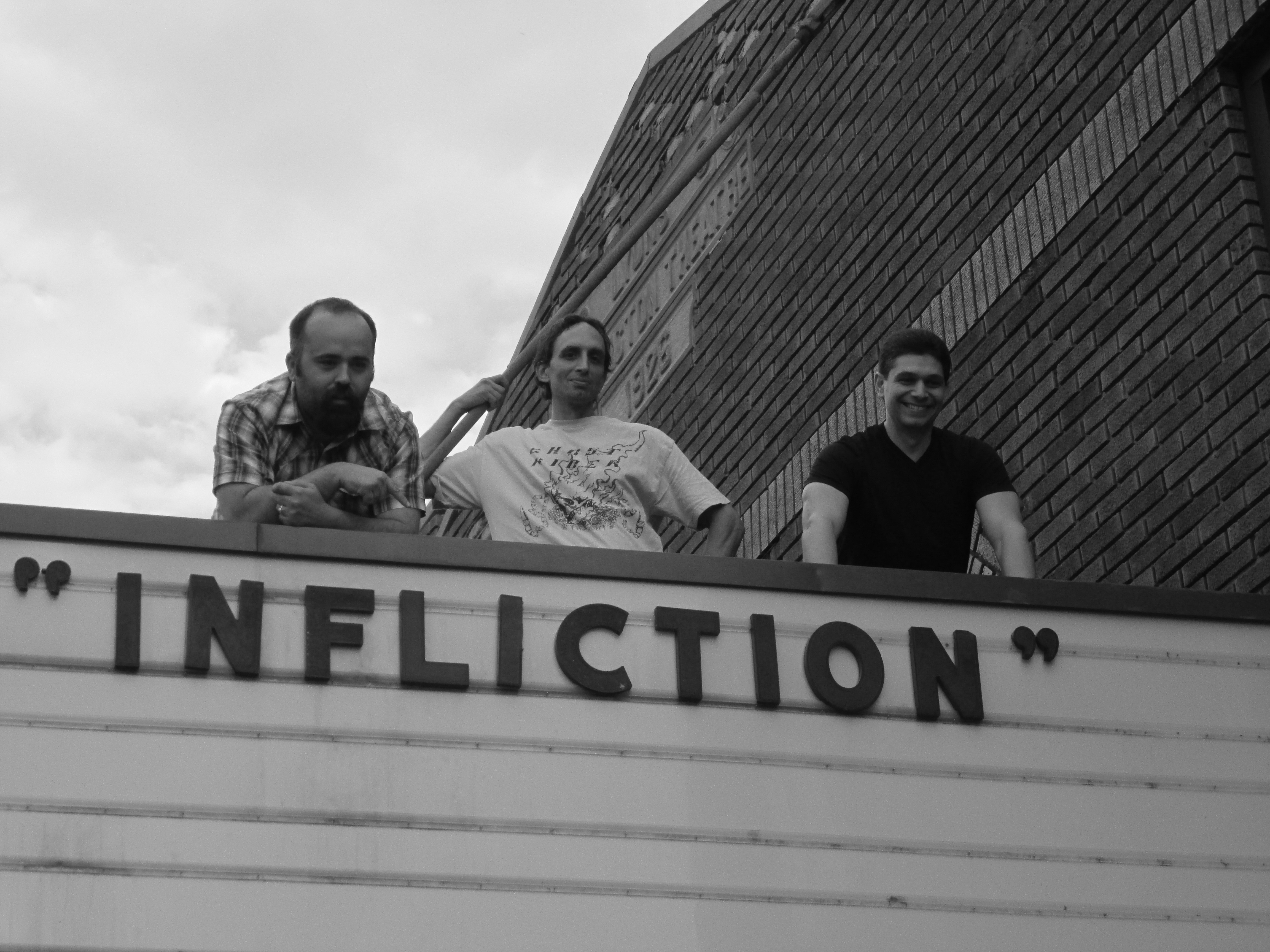 Jack Thomas Smith, Jay Kay, and Marco Matteo at the Infliction Washington, NJ screening (2014)