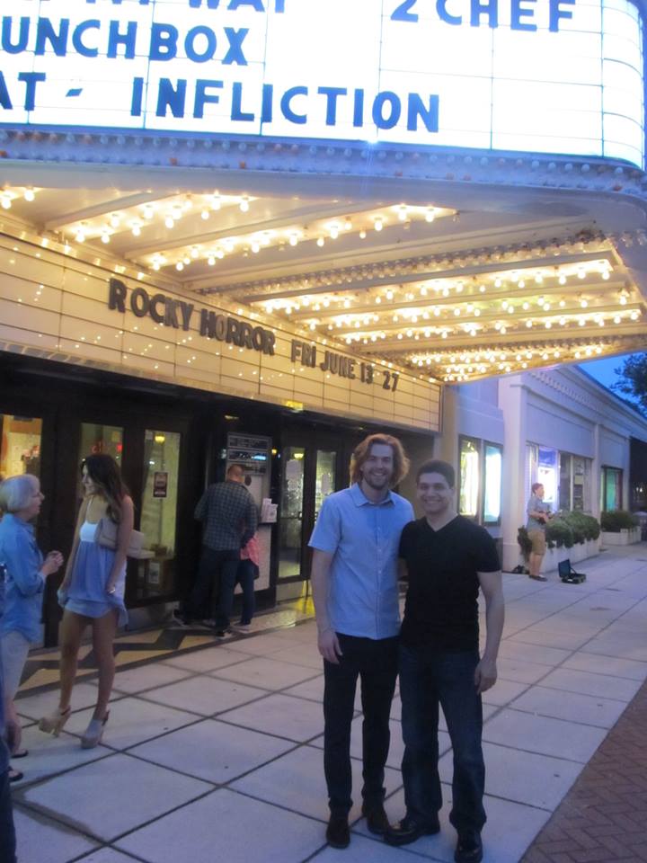 Jack Thomas Smith and actor Elliott Armstrong at the Infliction Norfolk, VA screening (2014)