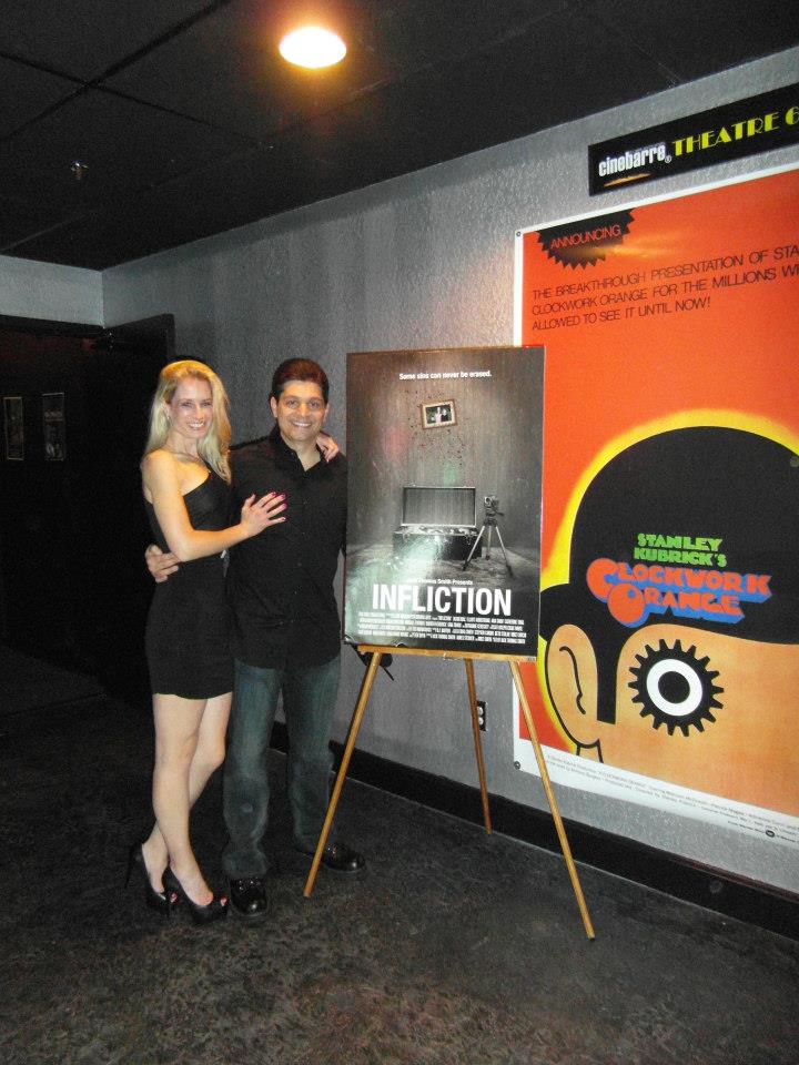 Jack Thomas Smith and girlfriend Mandy Del Rio at the Charlotte, NC private premiere (2013)