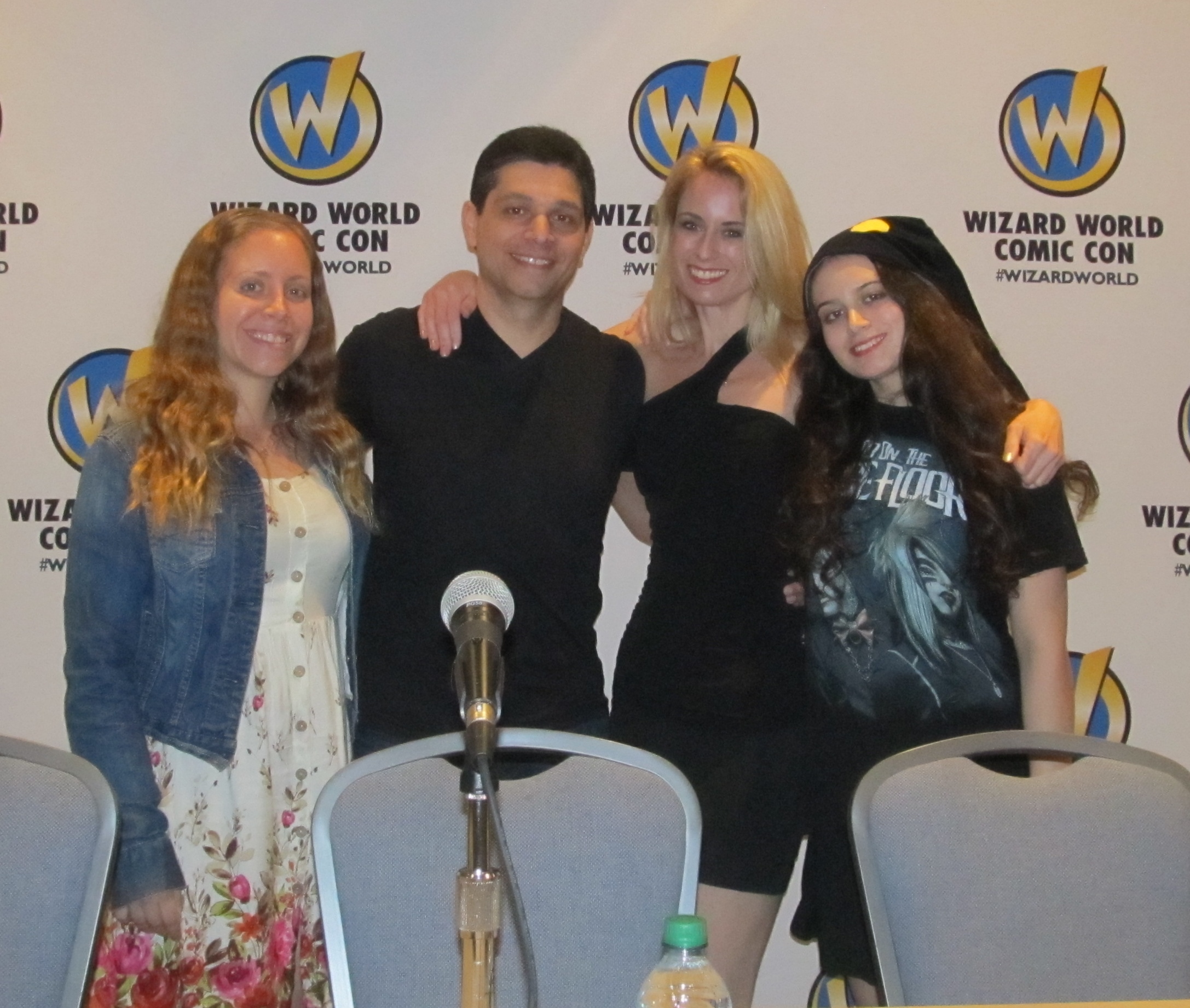 Jack Thomas Smith, girlfriend Mandy Del Rio, daughter Megan Smith, and Mandy's daughter Luna Del Rio at the Infliction Wizard World Comic Con Philadelphia, PA screening (2015)