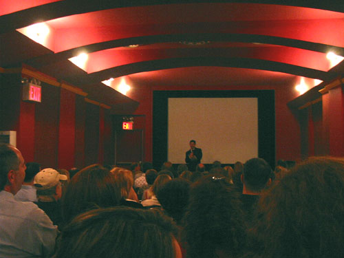 Jack Thomas Smith speaking at the Disorder NYC private premiere (2005)