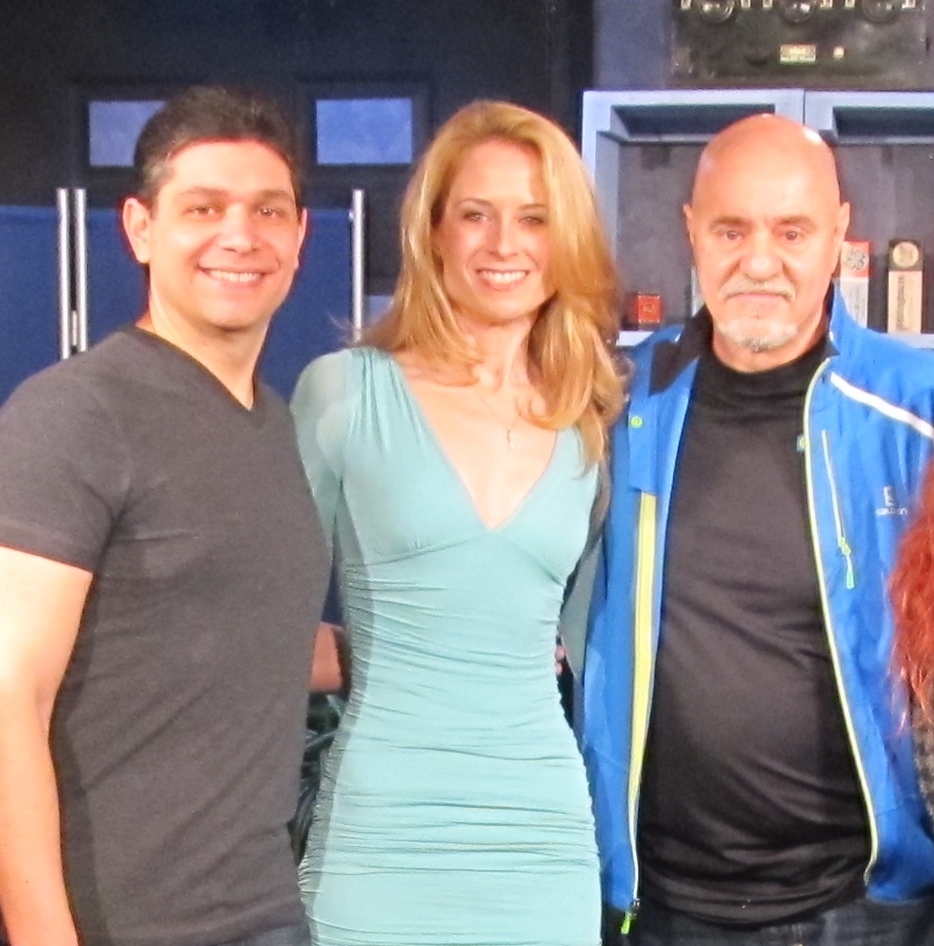 Still of Jack Thomas Smith, girlfriend Mandy Del Rio, and John DeBellis on the set of The Indie Lounge Episode 4 (2015)