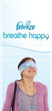 Jennifer Betit Yen in febreze print Breathe Happy campaign