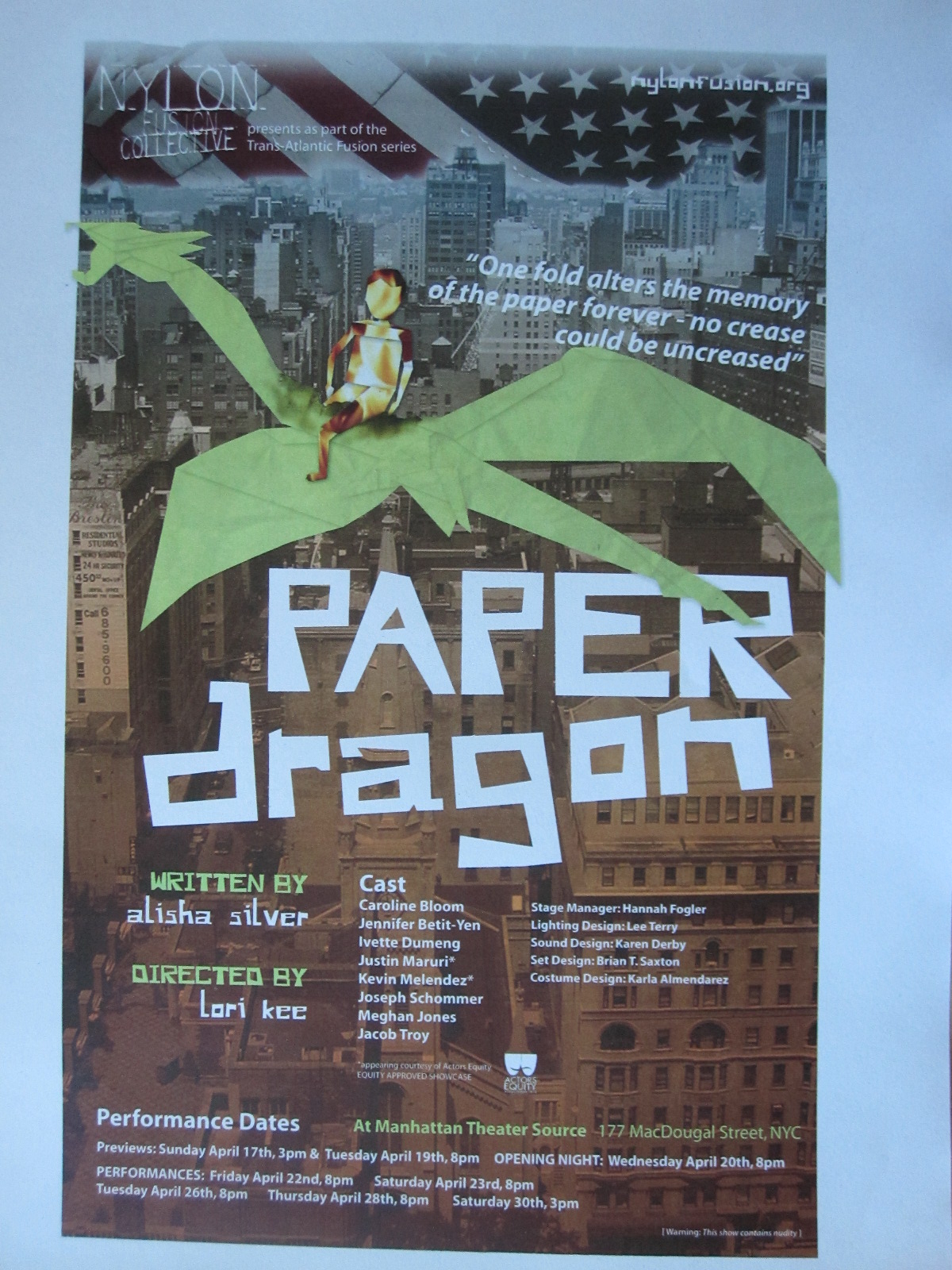 Paper Dragon promotional.