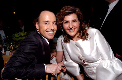 David Furnish and Nia Vardalos