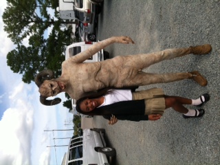 India as Teen Jenny On set of Sleepy Hollow