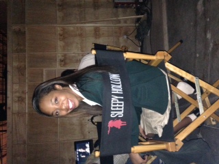 India as Teen Jenny On set of Sleepy Hollow