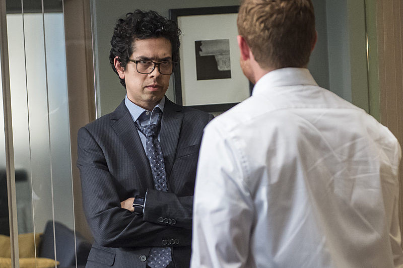 Still of Geoffrey Arend and Sam Daly in Madam Secretary (2014)